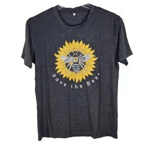 Women T-Shirt Super Stretch Graphic Crew Neck Superior Quality Dark Gray XL